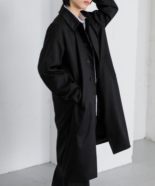 SENSE OF PLACE by URBAN RESEARCH（センスオブプレイスバイアーバンリサーチ）の「ステンカラーコート（テーラードジャケット・メンズ・BEIGE/BLACK/MINT・M/L）」の5枚目の写真