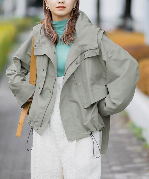 KBF（ケイビーエフ）の「ベストSETマウンテンパーカー（マウンテンパーカー・レディース・NAVY/IVORY/MOSS GRAY・one）」の20枚目の写真