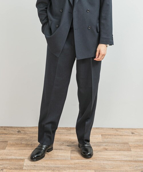 URBAN RESEARCH DOORS（アーバンリサーチドアーズ）の「LIFE STYLE TAILOR　ピンヘッドツイルストレッチ2タックパンツ（スラックス・メンズ・NAVY/CHARCOAL・S/M/L/XL）」の19枚目の写真