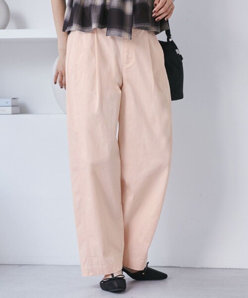 VIS（ビス）の「バレルシルエットコットンパンツ（その他パンツ・レディース・ブラック/ベージュ/ピンク・F）」の10枚目の写真