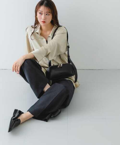 RODE SKO（ロデスコ）の「ADD CULUMN　FIGRE BODYBAG VINTAGE（ショルダーバッグ・レディース・BLACK/SAX/YEL・one）」の7枚目の写真