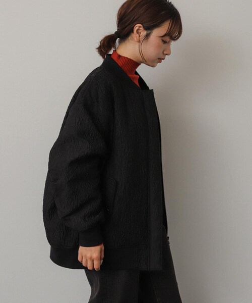 SENSE OF PLACE by URBAN RESEARCH(センスオブプレイスバイアーバンリサーチ)の「オーバーサイズMA-1(MA-1・レディース・BLACK/IVORY/BEIGE・one)」の20枚目の写真