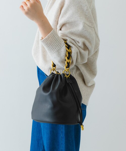 RODE SKO（ロデスコ）の「ビッグチェーンバッグ（ショルダーバッグ・レディース・MOCHA/BLACK/D.GREEN・one）」の12枚目の写真