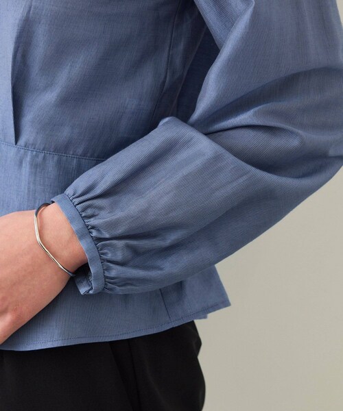 ROPE'（ロペ）の「カールマイヤーウエストタックペプラムブラウス/イージーケア（シャツ/ブラウス・レディース・ブルー系/ピンク系・36/38）」の20枚目の写真