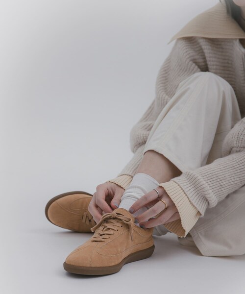 SENSE OF PLACE by URBAN RESEARCH(センスオブプレイスバイアーバンリサーチ)の「ジャーマントレーナースニーカー(スニーカー・レディース・CAMEL/NAVY/BROWN・S/M/L)」の3枚目の写真