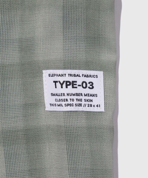 ADAM ET ROPE'(アダムエロペ)の「【elephant TRIBAL fabrics/エレファントトライバルファブリクス】ON THE WAY CHECK SHIRT(シャツ/ブラウス・メンズ・カーキ・F)」の9枚目の写真