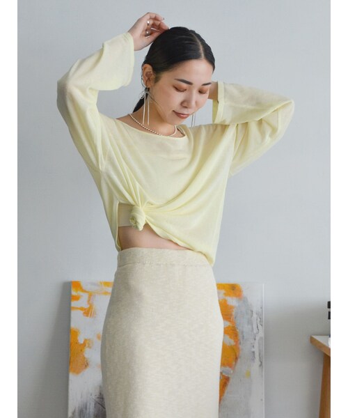 Ungrid（アングリッド）の「リボンモチーフチェーンピアス（ピアス（両耳用）・レディース・シルバー/ゴールド・F）」の2枚目の写真