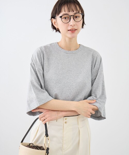ROPE' PICNIC（ロペピクニック）の「【一部店舗限定】【Hanes × DODO JEAN】ビッグTシャツby THE DODO JEAN（Tシャツ/カットソー・レディース・ブラック/チャコール/ホワイト・F）」の16枚目の写真