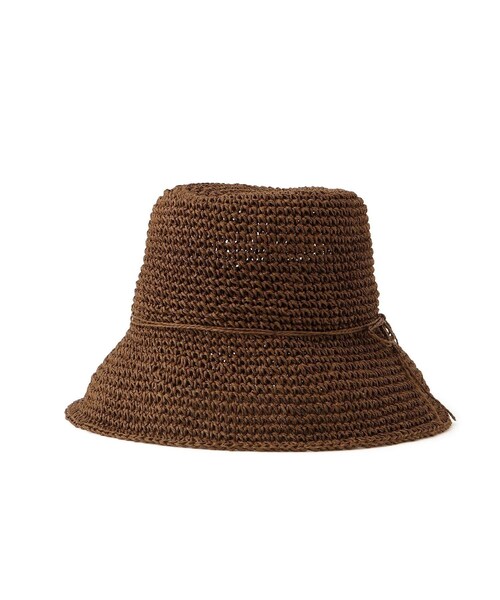 VIS（ビス）の「シンプル雑材ハット（ハット・レディース・ダークブラウン/ベージュ/ベージュ系・F）」の17枚目の写真