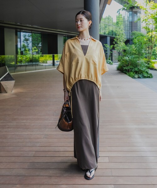 URBAN RESEARCH(アーバンリサーチ)の「『接触冷感』キュプラキャミワンピース(ワンピース・レディース・BLACK/BROWN・36/38)」の20枚目の写真