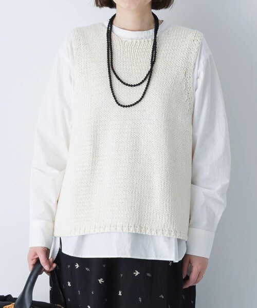 かぐれ（カグレ）の「CITRUS　GUDLI NECKLACE（ネックレス・レディース・Black/Ecru/L Grey・-0）」の10枚目の写真