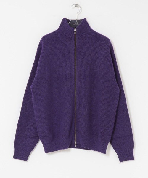URBAN RESEARCH（アーバンリサーチ）の「ULTERIOR　WOOL COTTON RIB DRIVERS KNIT（テーラードジャケット・メンズ・BLACK MIX/GREY MIX/PURPLE MIX・M/L）」の19枚目の写真