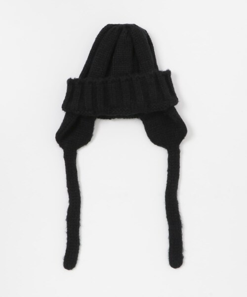 ITEMS URBANRESEARCH（アイテムズ アーバンリサーチ）の「フライトニットキャップ（ニットキャップ/ビーニー・レディース・OFF/BLK・-）」の11枚目の写真