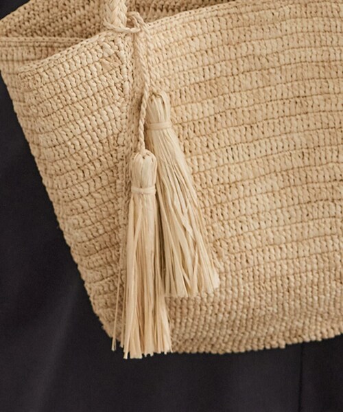 ADAM ET ROPE'（アダムエロペ）の「【J'aDoRe・店舗限定】【MAISON N.H PARIS（メゾンエヌアッシュパリ）】CROISSANT CHARM（かごバッグ・レディース・キナリ・F）」の5枚目の写真