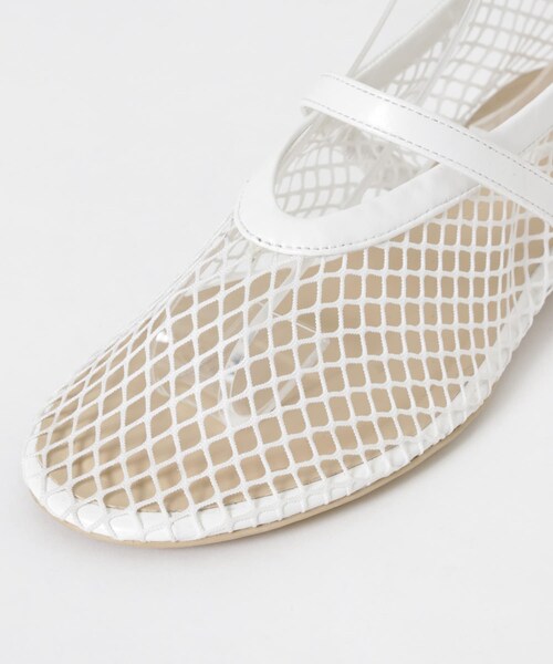 URBAN RESEARCH(アーバンリサーチ)の「メッシュフラットシューズ(パンプス・レディース・BLACK/WHITE・23.5/24/24.5/25)」の8枚目の写真