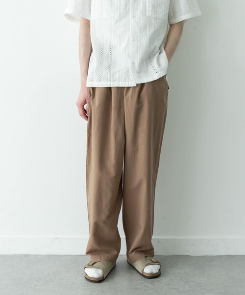 URBAN RESEARCH Sonny Label（アーバンリサーチサニーレーベル）の「リネン混ワイドイージーパンツ（その他パンツ・メンズ・ブラック/ベージュ・S/M/L）」の18枚目の写真
