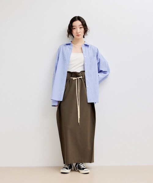 ADAM ET ROPE'(アダムエロペ)の「【WEB限定】ブロードカラーシャツ(シャツ/ブラウス・レディース・ブラック/ブルー系/サックス/ピンク・F)」の10枚目の写真