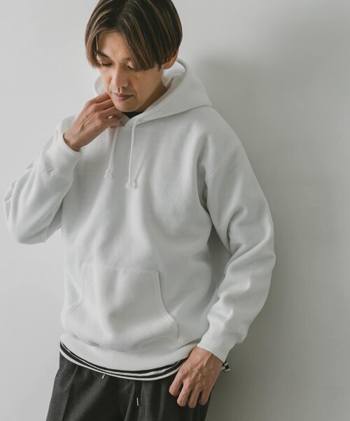URBAN RESEARCH DOORS(アーバンリサーチドアーズ)の「『速乾』クイックドライ プルオーバーフーディ(パーカー・メンズ・BLUE GRAY/OFF/BEIGE/NAVY/ROYAL/RED・M/L/XL)」の10枚目の写真