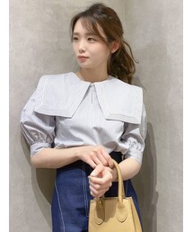 dazzlin | ストライプセーラーブラウス(シャツ/ブラウス)