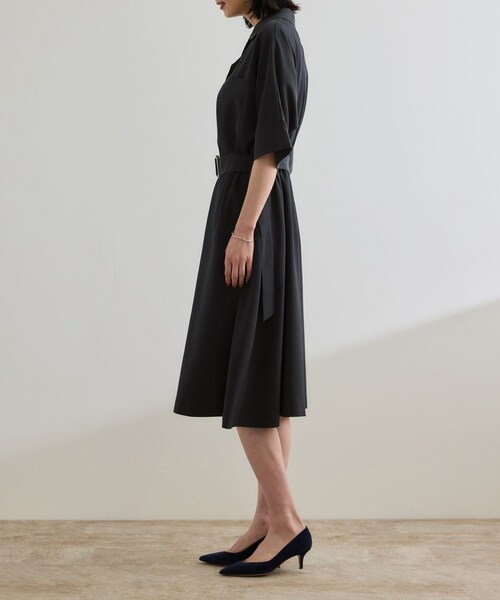 ROPE'（ロペ）の「【洗える】サファリシャツワンピース（ワンピース・レディース・ベージュ/ネイビー・36/38）」の20枚目の写真