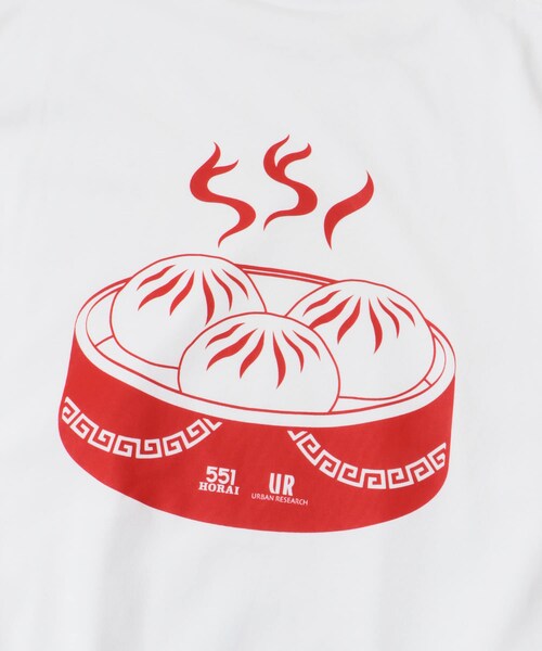URBAN RESEARCH(アーバンリサーチ)の「551蓬莱×UR ドロストショートスリーブTシャツ(Tシャツ/カットソー・レディース・OFF/CHARCOAL/ICE BLUE・S/M/L/XL)」の16枚目の写真