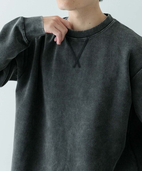 ITEMS URBANRESEARCH(アイテムズ アーバンリサーチ)の「フェードダンボール クルーネックTops(Tシャツ/カットソー・メンズ・BLK/NVY/GRN・M/L)」の5枚目の写真