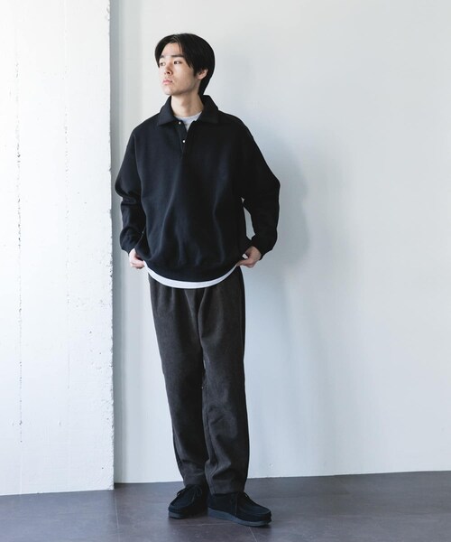 URBAN RESEARCH DOORS(アーバンリサーチドアーズ)の「裏起毛スウェットポロシャツ(スウェット・メンズ・GRAY/NAVY/BLACK・M/L)」の11枚目の写真
