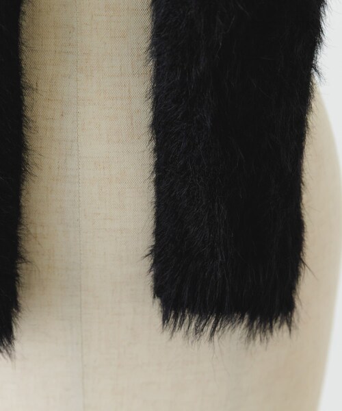 RODE SKO（ロデスコ）の「スリムロングマフラー（マフラー・レディース・BLACK/OFF・one）」の12枚目の写真