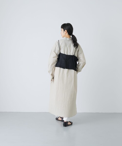 かぐれ（カグレ）の「セミウェットリネンキャミソール（その他トップス・レディース・NATURAL/BLACK・Free）」の10枚目の写真