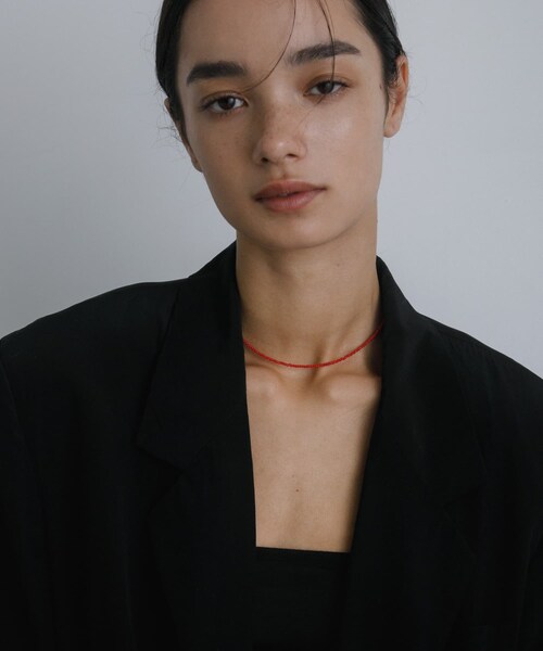 URBAN RESEARCH（アーバンリサーチ）の「decor『デコール』　Cut beads necklace（ネックレス・レディース・BLACK/NAVY/RED・-）」の3枚目の写真