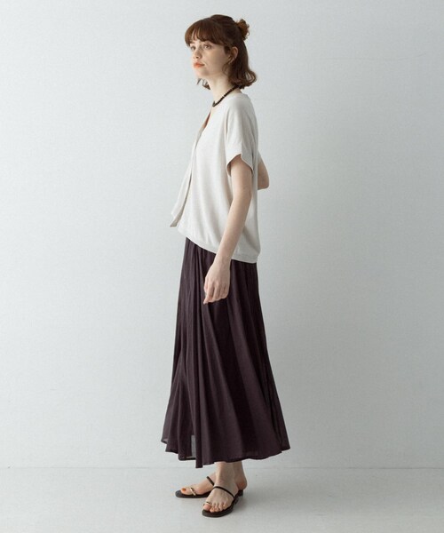 URBAN RESEARCH Sonny Label（アーバンリサーチサニーレーベル）の「クールミストフレンチニットカーディガン（カーディガン/ボレロ・レディース・ブラック/L.グレー/モカグレー・Free）」の18枚目の写真