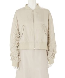 中綿サイドスリットミリタリーブルゾン