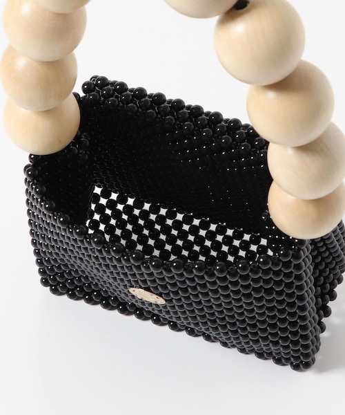 URBAN RESEARCH DOORS(アーバンリサーチドアーズ)の「TOOS wood ball handbag(ハンドバッグ・レディース・black・one)」の6枚目の写真