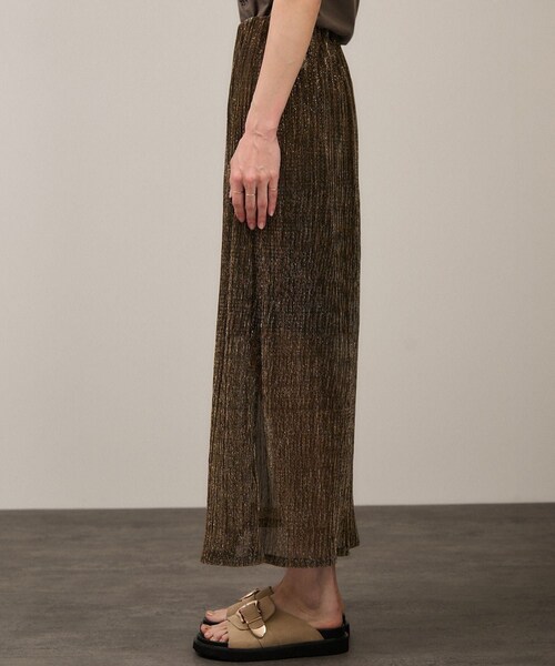 ADAM ET ROPE'（アダムエロペ）の「シアーラメスカート［ストレッチ］（スカート・レディース・ゴールド/シルバー・F）」の9枚目の写真