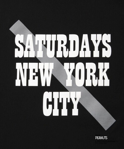 Saturdays NYC(サタデーズ ニューヨークシティ )の「SNYC x SNOOPY & CHARLIE T(Tシャツ/カットソー・レディース・ブラック/ホワイト・L/M/S/XL)」の16枚目の写真