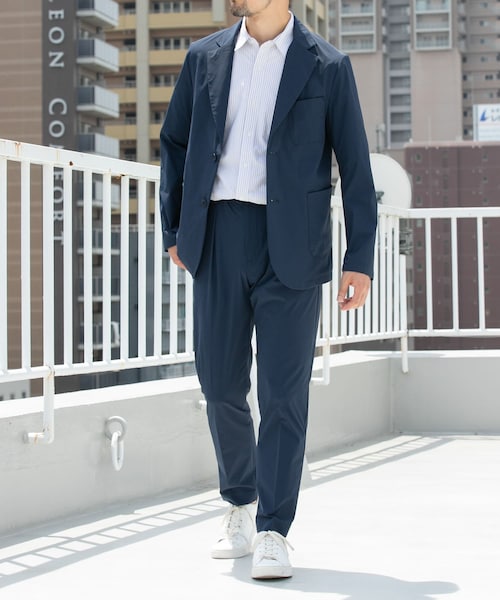 URBAN RESEARCH ROSSO（アーバンリサーチロッソ）の「『XLサイズあり』クールキープセットアップ（セットアップ・メンズ・NAVY/BLACK/LIGHT GRAY/BEIGE・S/M/L/XL）」の4枚目の写真