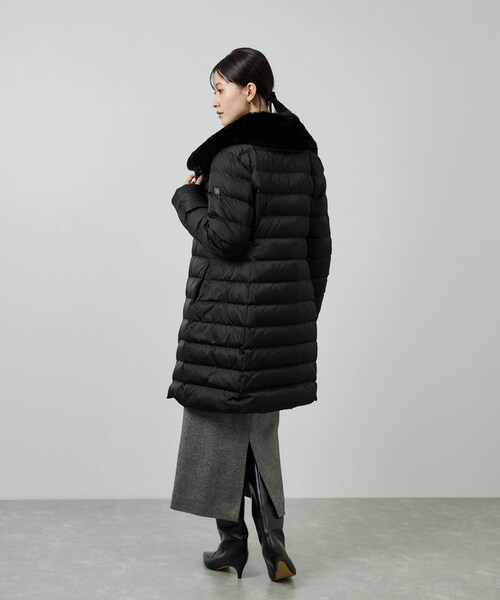ROPE'(ロペ)の「サテンロング丈ダウンコート/イージーケア(ダウンジャケット/コート・レディース・ブラック/ネイビー・36/38)」の11枚目の写真