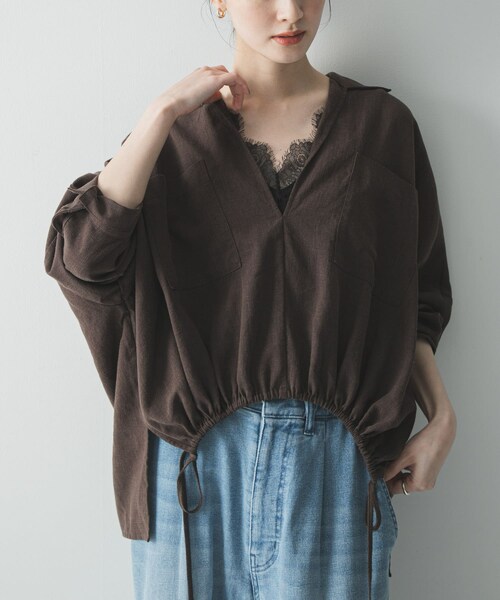 URBAN RESEARCH(アーバンリサーチ)の「スカラップレースタンクトップ(タンクトップ・レディース・OFF WHITE/BLACK・Free)」の12枚目の写真