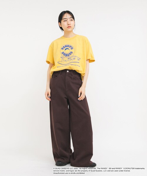 KBF(ケイビーエフ)の「GOOD ROCK SPEED Randy's Donuts T-shirts(Tシャツ/カットソー・レディース・YELLOW/CHARCOAL・Free)」の9枚目の写真