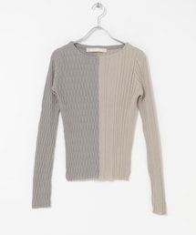 URBAN RESEARCH ROSSO | leinwande　MIXTURE RIB KNITTED TOPS(ニット/セーター)