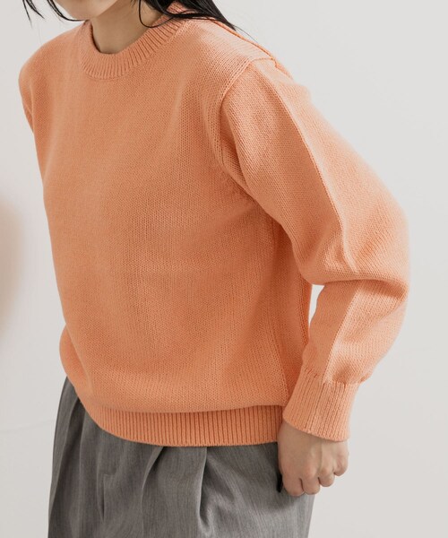 THE GOODLAND MARKET（ザグッドランドマーケット）の「米富繊維　WASHI COTTON KNIT PULLOVER（ニット/セーター・レディース・31PINK/14BLACK/40IVORY・1/3）」の19枚目の写真