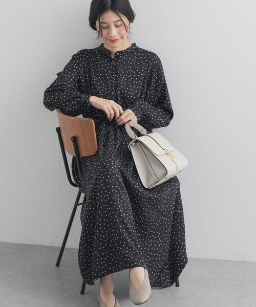 URBAN RESEARCH DOORS（アーバンリサーチドアーズ）の「ドットプリントワンピース（ワンピース・レディース・NAVY/BLACK・Free）」の20枚目の写真