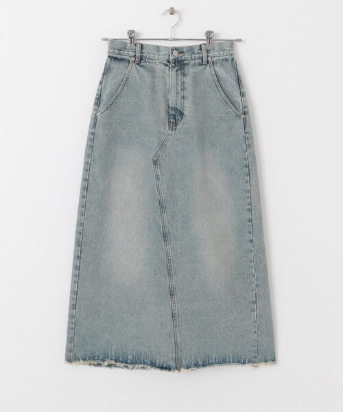 KBF（ケイビーエフ）の「バックスリットデニムスカート（デニムスカート・レディース・FADE BLUE/L.BLUE/BROWN・one）」の19枚目の写真