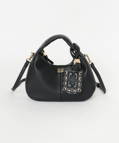 URBAN RESEARCH(アーバンリサーチ)の「GANNI HOBO MINI GRAINED(ハンドバッグ・レディース・BLACK・-)」の3枚目の写真