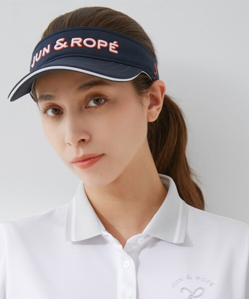 ROPE'（ロペ）の「立体刺繍ロゴバイザー（サンバイザー・レディース・ブラック/ホワイト/ネイビー・F）」の15枚目の写真