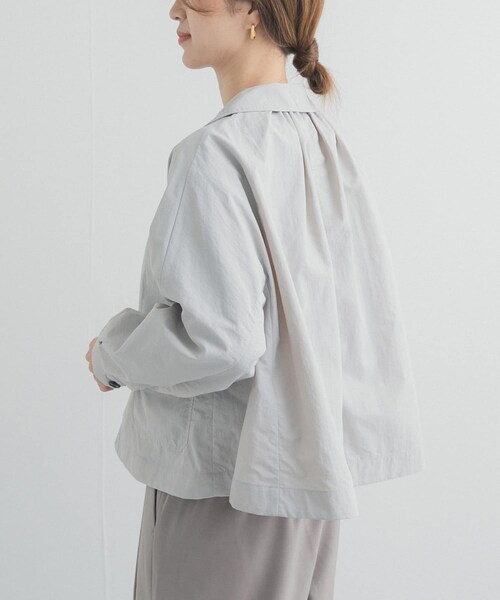 URBAN RESEARCH DOORS（アーバンリサーチドアーズ）の「DANTON　DOLMAN SLEEVE JACKET（テーラードジャケット・レディース・BEIGE/BLUE/GREIGE・36）」の11枚目の写真