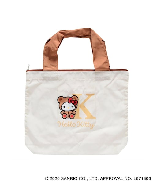 ROPE' PICNIC(ロペピクニック)の「【WEB限定カラー】【Hello Kitty/ハローキティ】エコバッグ(エコバッグ/サブバッグ・レディース・ブラック系/ベージュ/ブルー系/サックス/レッド系/ピンク・F)」の2枚目の写真
