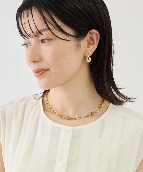 ROPE' PICNIC(ロペピクニック)の「ステンレスボールドチェーンネックレス(ネックレス・レディース・ゴールド/シルバー・F)」の12枚目の写真