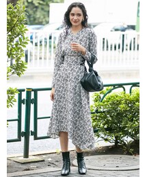 LAGUNAMOON | フラワーサイドレースアップワンピース(ワンピース)