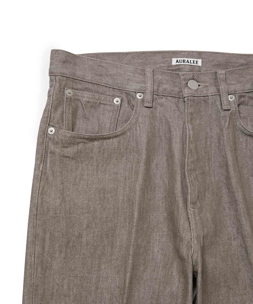 ADAM ET ROPE'(アダムエロペ)の「【AURALEE】HARD TWIST BROWN DENIM 5P PANTS(デニムパンツ・メンズ・ブラウン・M/S/XS)」の11枚目の写真